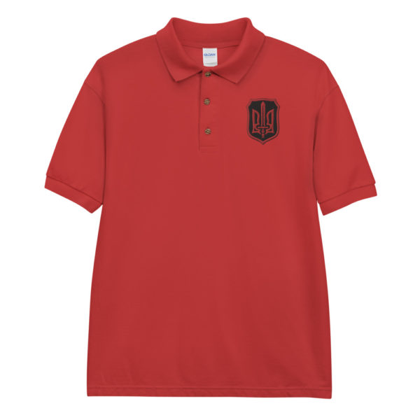 Red Polo Shirt Tryzub